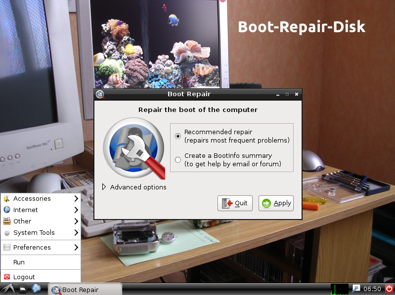 Dosya:Boot-Repair-Disk (Çalışan-Sistem).png
