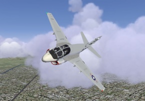 FlightGear - FlightGear Uçuş Simülatöründen Bir Görüntü